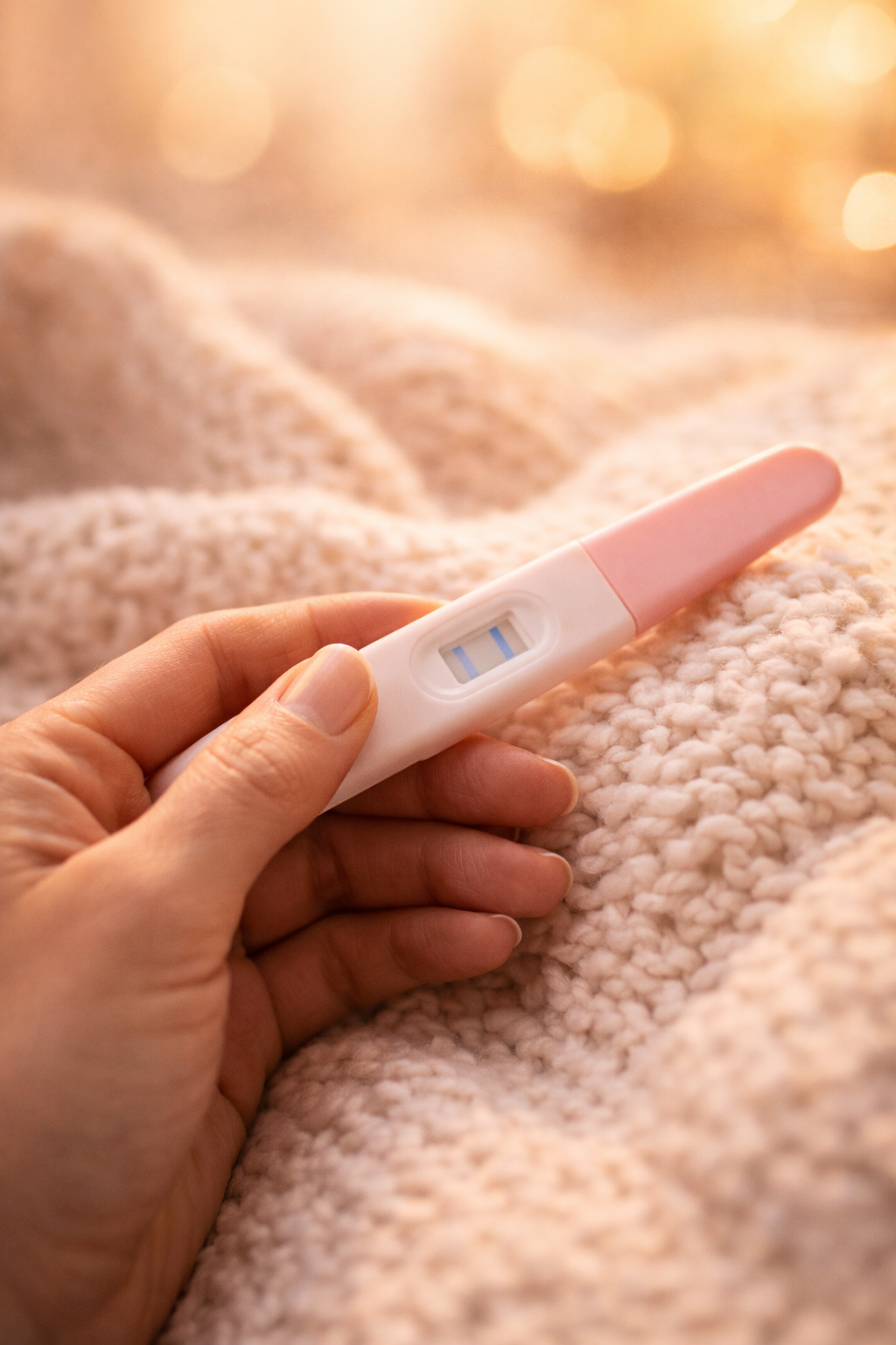 Positive pregnancy test - the result of improved male fertility